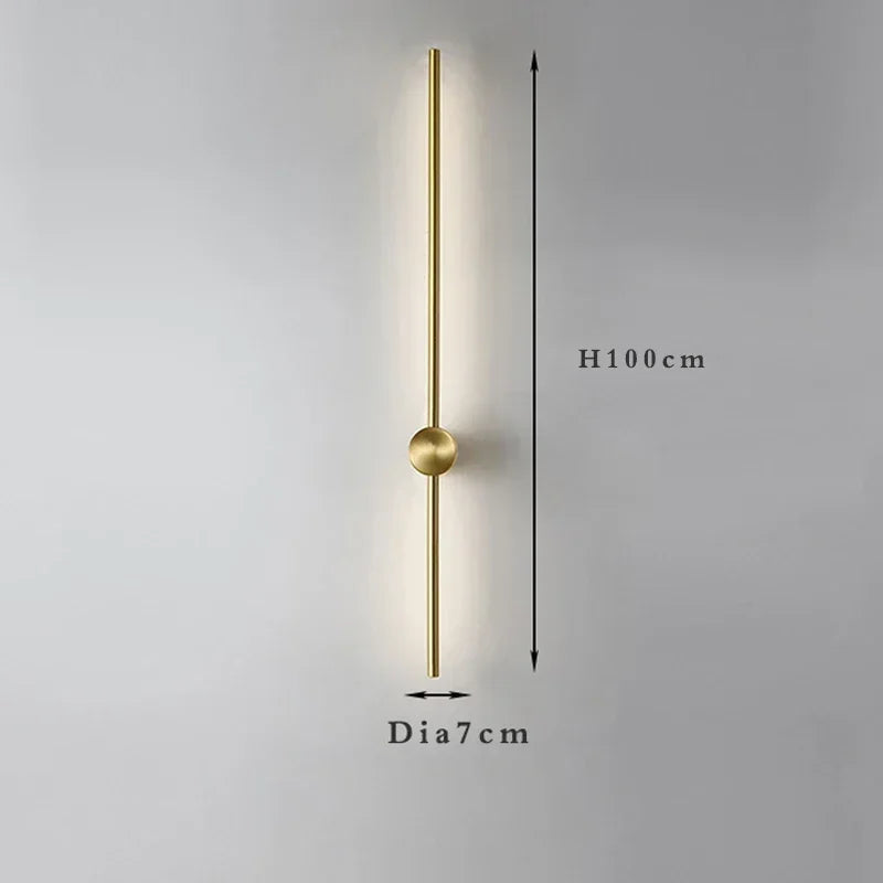 Modern Slim Wall Sconce & Ceiling Light for Bedroom Living Room