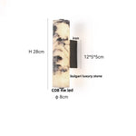 Modern Cylinder Marble Wall Lamp - Luxury LED Wall Lights for Living Room
