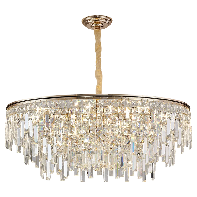 Crystal LED Chandelier for Living Room, Dining & Bedroom - High-end Luxury Lighting