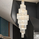 Crystal Chandelier for Penthouse Villa Living Room - Modern Light Luxury Design