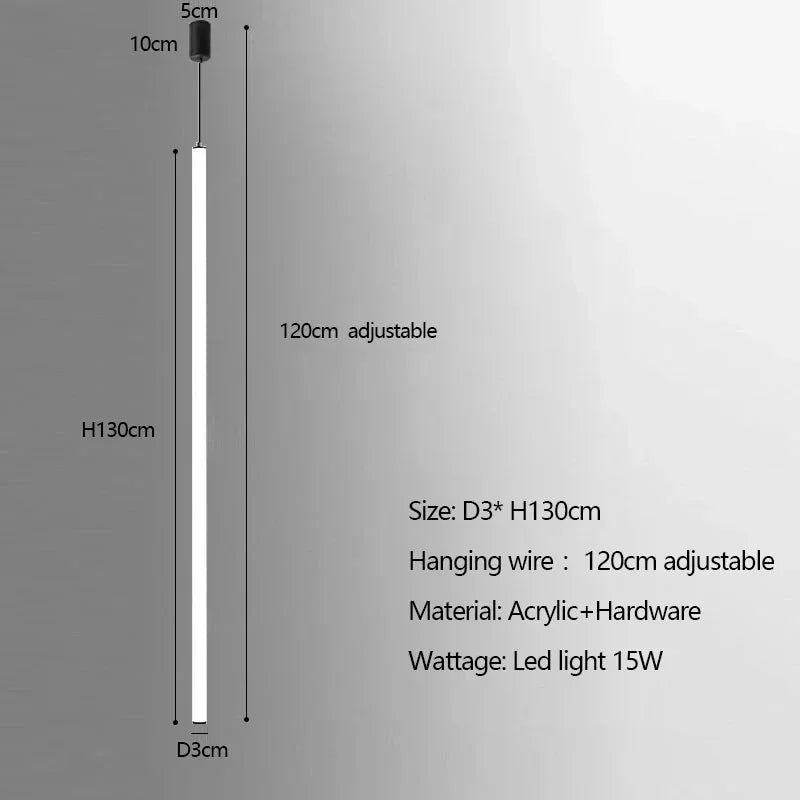 Modern Luxury LED Stair Pendant Chandelier Light for Villa