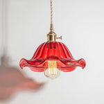 Nordic Brown Glass LED Pendant Light for Stylish Decor