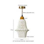 Nordic Ceramic LED Pendant Lamps Modern Minimalism Hanging Light for Home Decor
