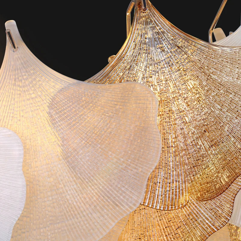 Crystal Chandelier Shell Lamp: Luxury Nordic Design for Living Room, Bedroom, Hall