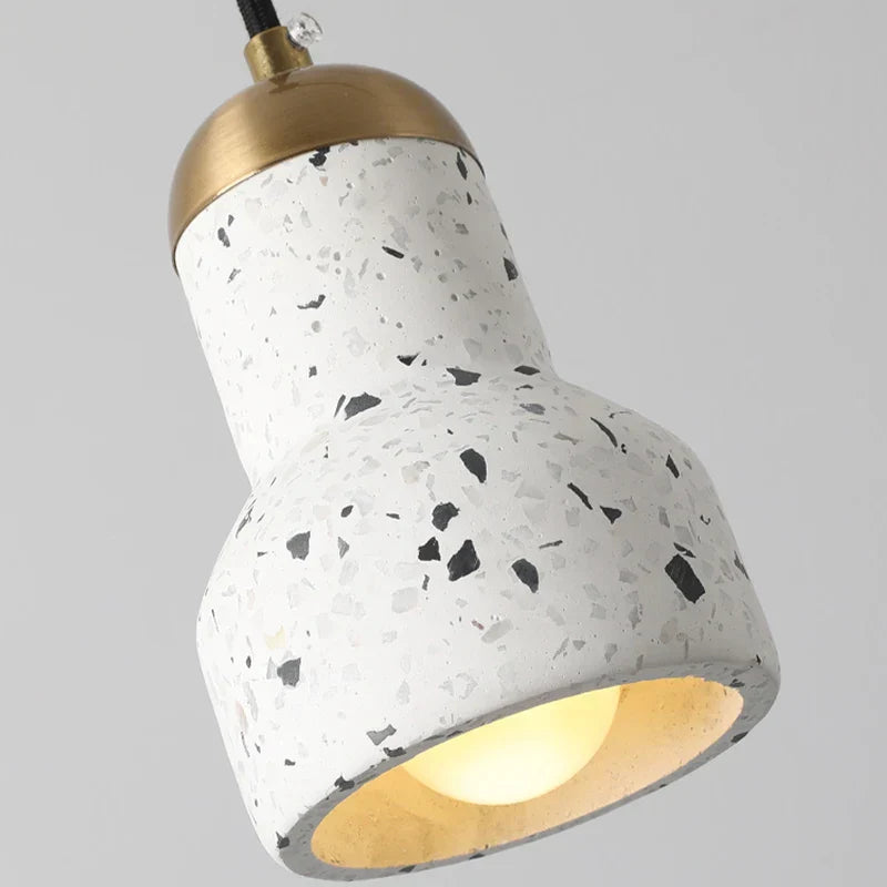 Afralia™ Terrazzo LED Pendant Light: Modern Nordic Style for Home Decor & Cafe