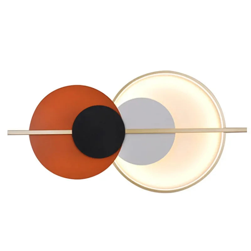 Circular Sofa Luxury Wall Lamp: Simple Modern Nordic Bedroom Lighting
