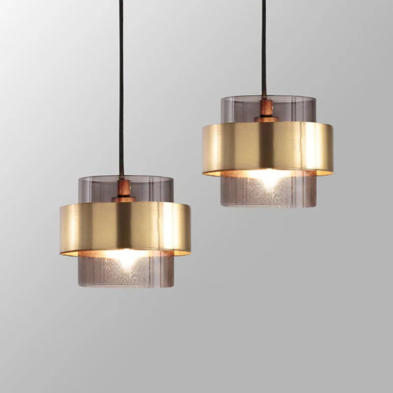 Modern Glass Pendant Chandelier Ceiling Lamp for Dining, LED Island Fixture