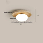 Yellow Cave Stone LED Ceiling Light: Vintage Loft Kitchen Living Room Lamp