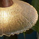 Vintage Glass LED Pendant Lights: Bedroom Living Room Hanging Lamp Lighting