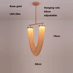 LED Aluminum Ceiling Chandelier Lighting Hanging Lamps for Foyer