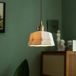 White Ceramic LED Pendant Lamp - Nordic Minimalism Design