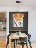 Glass Plate Ceiling Pendant Lights LED Fixture