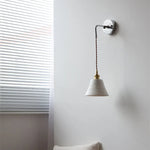 Ceramic LED Wall Light with Pull Chain Switch - Nordic Design