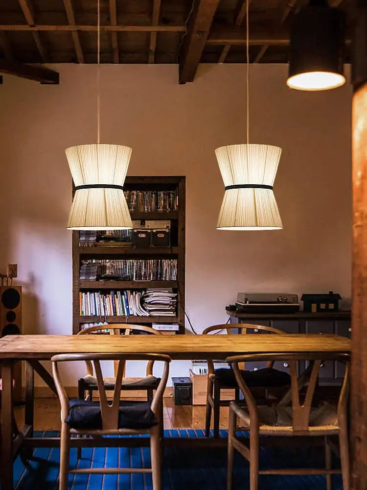 Cocoon Cloth Chandelier: Japanese Pendant Lamp for Home Kitchen Decor