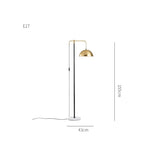 Modern Black Floor Lamp for Living Room & Bedroom Lighting