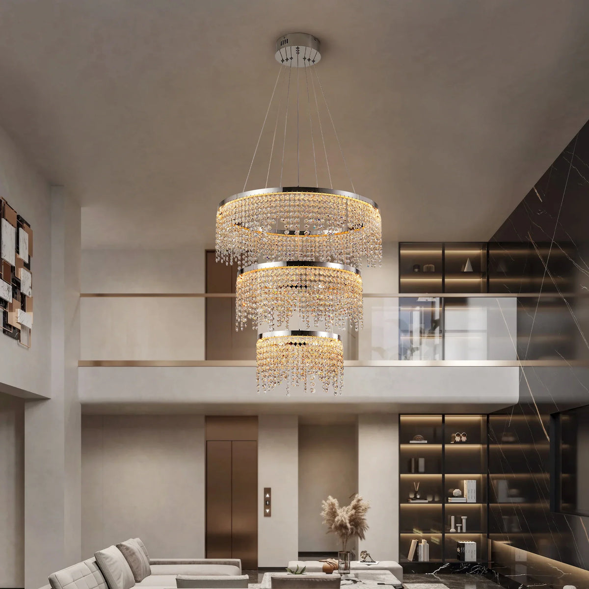Alleri 3-Tier Crystal Chandelier