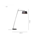 Modern Black Floor Lamp for Living Room & Bedroom Lighting
