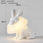 Rabbit Resin Table Lamp for Kids Room Decor