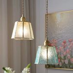 Copper Glass LED Pendant Lamp, Modern Nordic Hanging Light