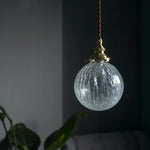 Cracked Glass LED Pendant Light for Cafe Bar Kitchen Living Room