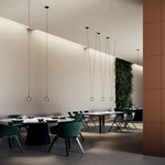 Metal Ring Pendant Lamp Italian Designer Restaurant Bar Studio Decor