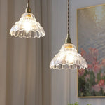 Afralia™ Glass LED Pendant Lamp Modern Copper Socket Hanging Light