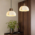 White Glass LED Pendant Lights for Modern Minimalist Decoration
