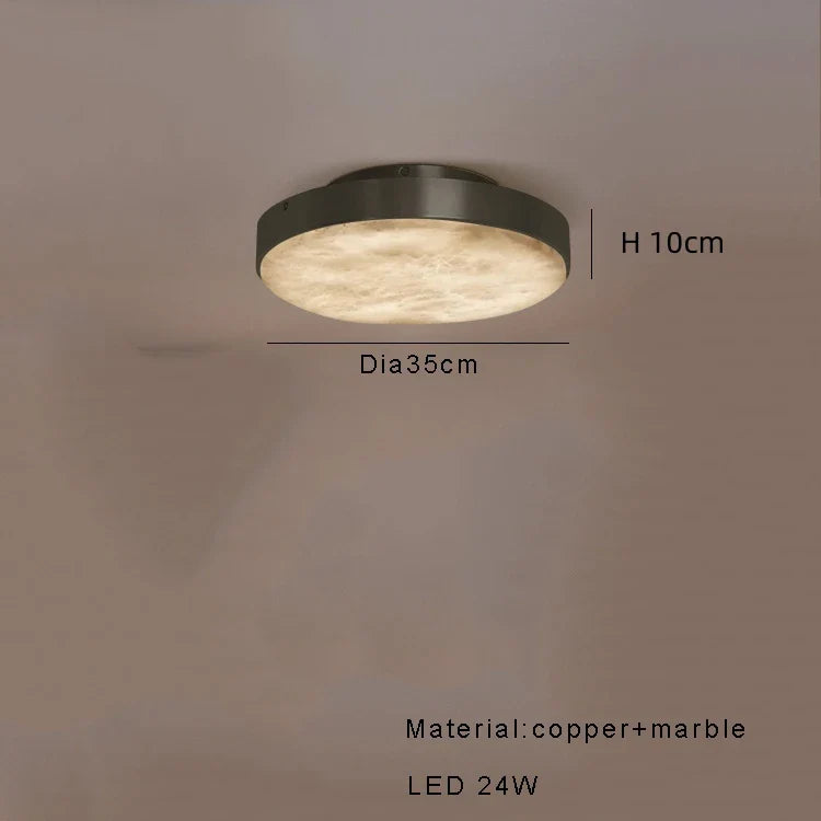 Moonshade Marble & Copper Light Fixtures