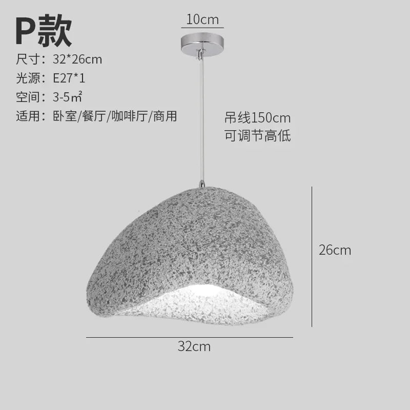 Minimalist Resin Pendant Light: Modern Nordic Chandelier for Restaurant and Bar Counter