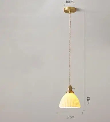 Blue Glass Pendant Lights for Bedroom Dinning Living Room