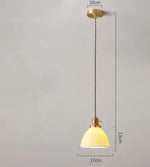 Blue Glass Pendant Lights for Bedroom Dinning Living Room