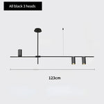 Modern Golden Metal LED Chandelier for Kitchen Dining Room Lighting