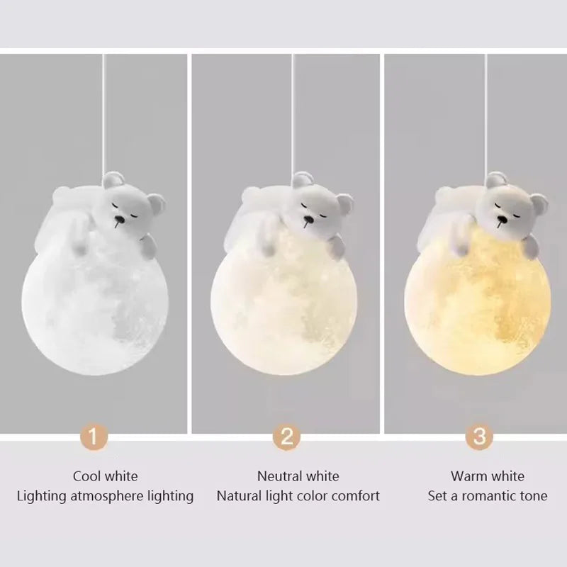 Moonlight LED Wall Lamp for Bedroom and Children's Room Decor