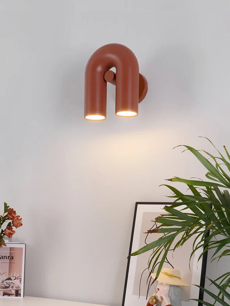 U-shaped Wall Lamp Background Beside Sconce Light Nordic Lighting Living Room Corridor