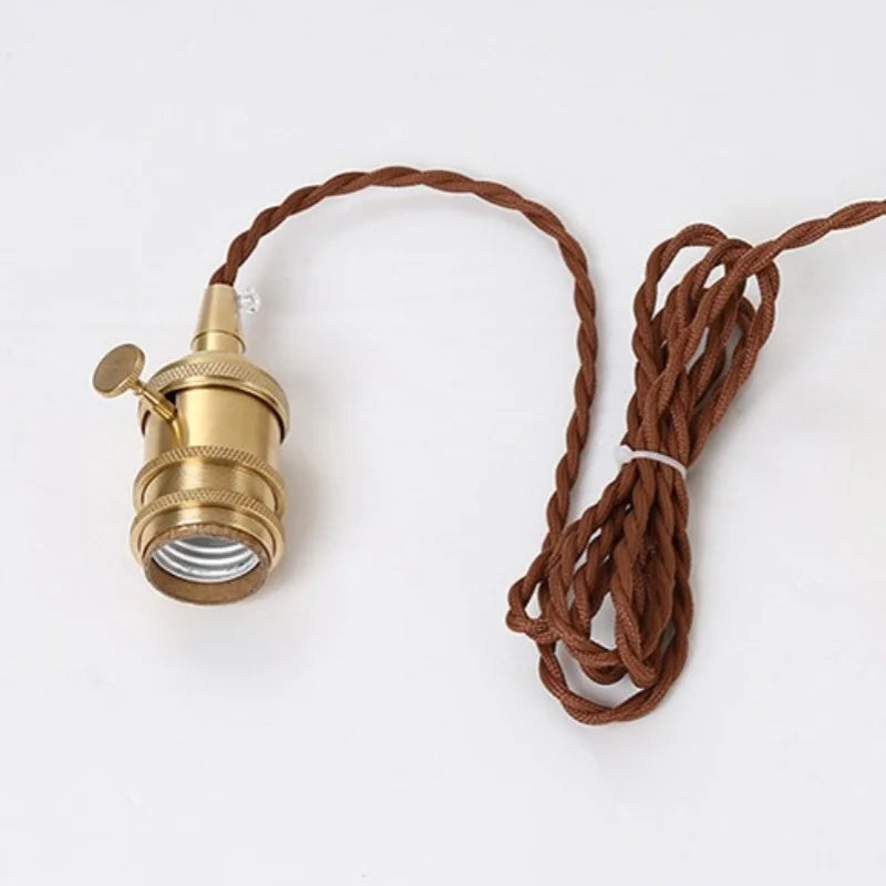 Afralia™ Ceramic Knob Switch LED Pendant Lamp, Nordic Walnut Wood Hanging Light Fixtures for Living Room