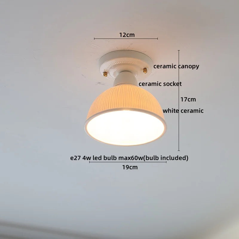 Ceramic LED Ceiling Light for Modern Home Decor & Lighting