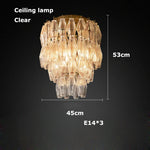 Glass Art LED Chandelier for Living Room