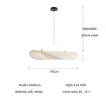 Afralia™ Silk LED Pendant Light Modern Nordic Chandelier Luminarias