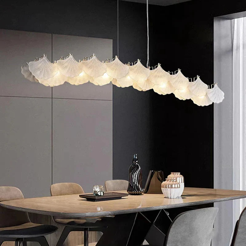 Maple Glass Chandelier Pendant Light Fixture for Living Room Bedroom