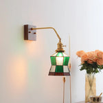 Glass Walnut LED Wall Light - Modern Bedroom Living Room Home Decor