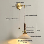 Copper Ceramic LED Wall Lamps - Nordic Modern Design