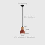 Cement LED Pendant Lamp Industrial Decor Bedroom Living Room Bar Cafe
