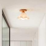 LED Wood Acrylic Ceiling Lamp Modern Art Decor Light Fixture