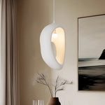 White Wabi Sabi E27 LED Pendant Chandelier for Home Decor & Bar, Nordic Design
