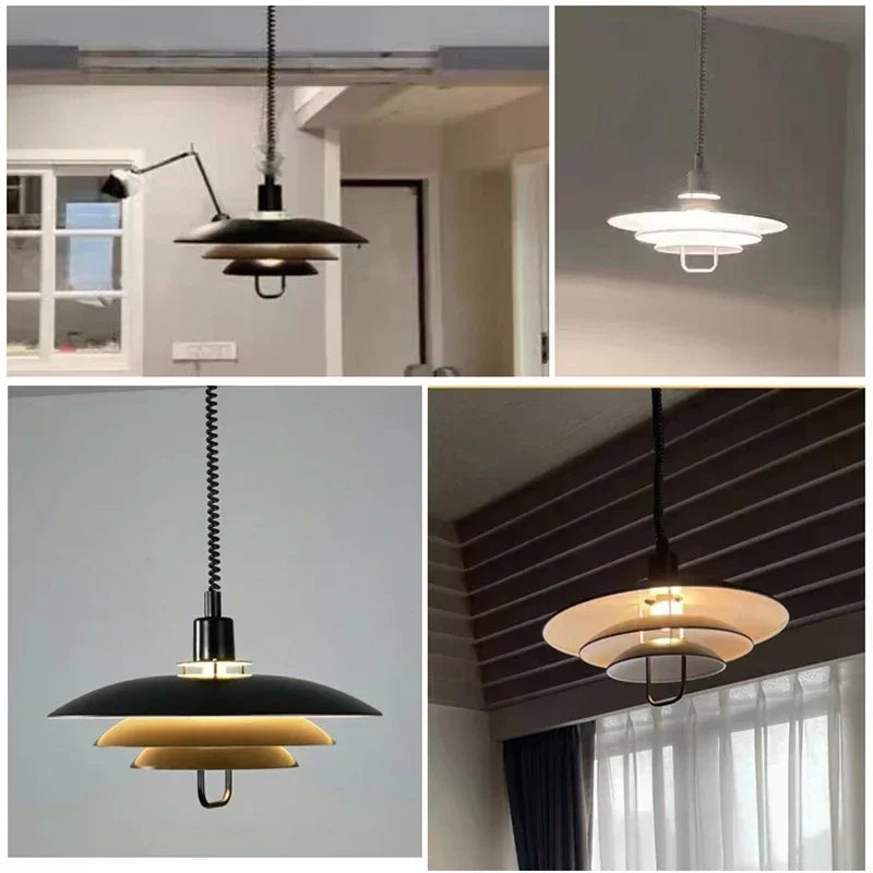 Primus Pendant Lamp: Telescopic Adjustable Hanging Light for Modern Design Interiors
