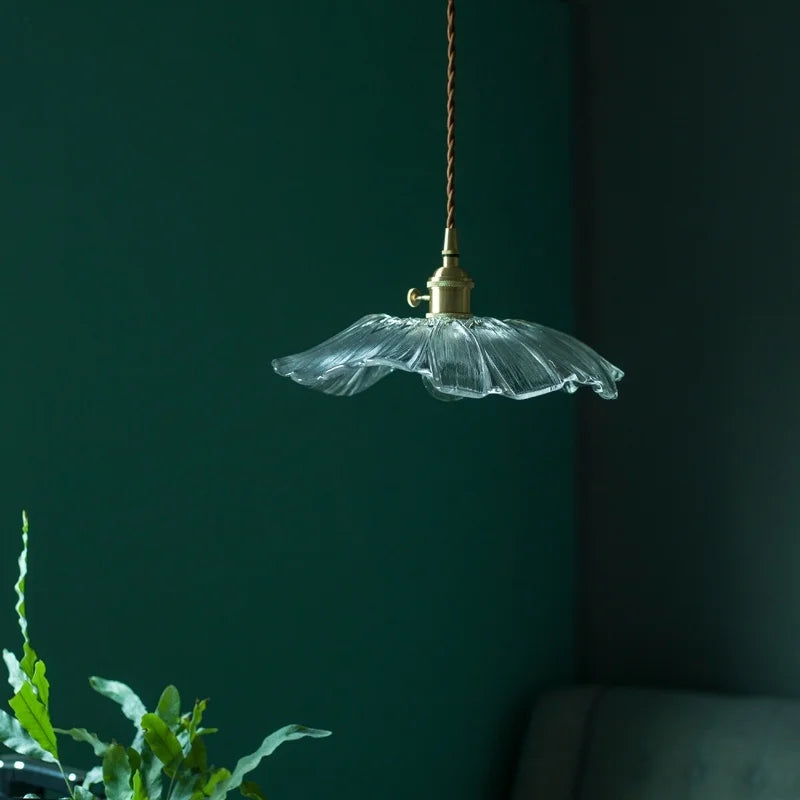 Nordic Brass Glass LED Pendant Lamp for Home Decor