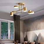 Nordic LED Chandelier Multi Head Ceiling Lamp for Living Room Bedroom