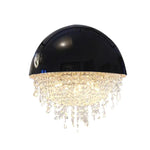 Modern Black White Hemisphere Hanging Chandelier Pendant Light for Living Dining Room