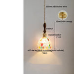 Colorful Glass Shell LED Pendant Lamp for Living & Dining Room