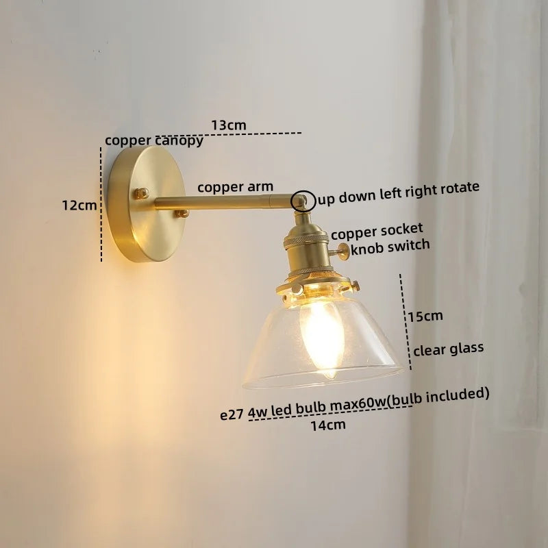 Ceramic LED Wall Light with Pull Chain Switch for Bedroom Bathroom Living Room